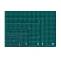 국산 녹색 커팅매트 눈금 고무판 책상 깔판 칼질 보호 데스크 사무 미술 오리기 제도 작업, A4