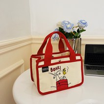 스누피 큐티 캐릭터 멀티 캔버스 가방 토트백 에코백