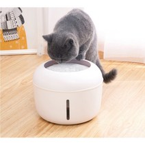 네이처펫 고양이 정수기 물통 급수기 자동 간편세척 필터25L, 화이트