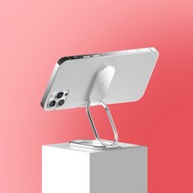 반디딱 핸드폰 거치대 스마트폰 접이식 스탠드 받침대 스마트링, 실버