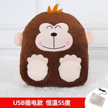 usb발난로 발보온 발열 패드 발난로 침대 위에서 잠잘 때 충전 온수팩 발 가리기 usb 학생 숙제, 04 종려원숭이【usb플러그인 가용 보조배터리】