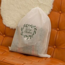 크리스마스포장지 부직포봉투 선물포장 주머니 파우치(CRS0013), 단품