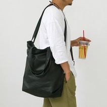 보니아또 남자 가죽 숄더백 빅사이즈 데일리 가방