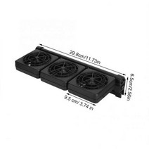 수조 냉각기 미니 트리플 조절 수족관 냉각 팬 100-240V 액세서리, EU Plug