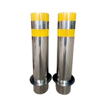 매립 스텐 볼라드 앙카 이동 주차 고깔 자동차 안전 접근 가드레일 출입 삼각대 금지 표지판, 219 1.5  두께 40높이