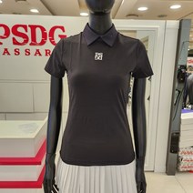 파사디골프 여성 써커 뒷지퍼 카라티 P22MTP165MBK