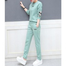 Happy shopping 겨울 동대문 여자 기모 모직 운동복 세트 F44kxb