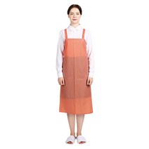 웰프런 우레탄 방수앞치마 스트라이프 중, 1개, 반투명 오렌지
