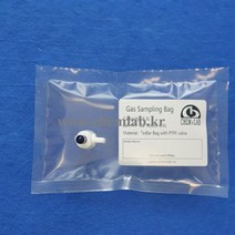 테드라백 Tedlar Bag 가스샘플링백 30L 40L 50L PTFE 콕크 캡포함 VOCs 테들러백, CL-TDL31-50L, 1개