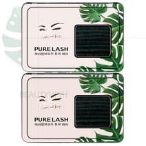 (1+1)래쉬앤브로우 퓨어래쉬(JC컬) 납작모속눈썹, JC컬 0.10T(12mm), JC컬 0.10T(13mm)