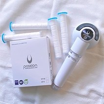 셀러허브 생활리빙 [포세이온] 이온수 샤워기 화이트+녹물제거 필터, 화이트1개+녹물필터1박스