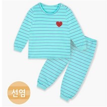 모이모이깜피(I) 모이모이깜피 NC05 순면슬럽9부실내복 UN23블루ST