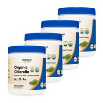 오가닉 클로렐라 파우더 8oz 4병, 단품, 단품