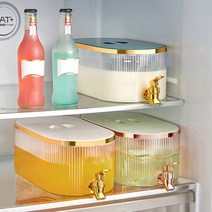 쥬스 음료 디스펜서 5.3L 워터디스펜서 물병 썸머쿨링 수도꼭지 카페, 심녹색