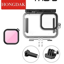 GoPro 히어로 10용 11 수중 다이빙 커버 하우징과 필터 액션 카메라 액세서리용 9용 방수 케이스, 1 filter and case B, 1 filter and case B