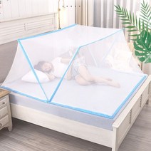 1초 만에 바로 착 펼쳐지는 원터치 모기장 휴대용 접이식 텐트 소 중 대 형, 핑크3인이상