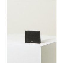 22SS [populet]블랙 로고배색 소가죽 머니클립 WBWA2E736BK