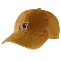 칼하트 남성용 캔버스 캡모자 아스팔트 OFA, One Size, Carhartt Brown