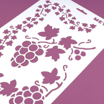 스텐실도안 포도 B-01-030