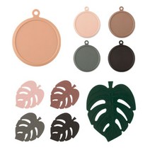 티코스터 컵받침 컵홀더 컵받침대 국산 디자인 논슬립 9종, KSuper™ 사각 브라운_KSP™