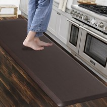 카바펫 플로어 쿠션드 키친 컴포트 워터프루프 넌 슬립 PVC발매트, Brown