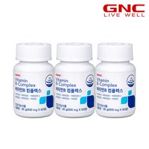 [GNC] 비타민B 컴플렉스 (60정) 30일분 x 3병, 단품, 단품