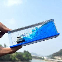 달자샵 인테리어 물멍 장식 소품 워터큐브볼 절대 침몰하지않는 무적의 배, 1Pcs, 블랙펄 해적선