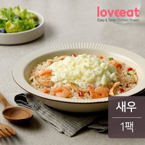 러브잇 닭가슴살 곤약 눈꽃덮밥 새우 200g 1팩