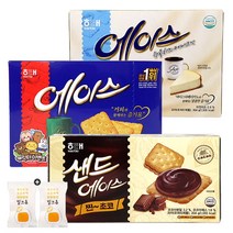 해태 에이스 3종 각1통씩 총3통(+밀크츄 2개포함) 에이스 에이스뉴욕 샌드에이스찐초코, 3통