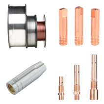 논가스 용접기 부품 부속 소모품 미그팁 노즐 팁홀더 0.8 1.0 CO2 용접봉 와이어, 용접 와이어-논가스 - 1.0mm & 5kg, 1개