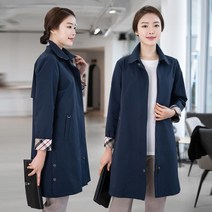 모슬린 엄마옷 면 체크 배색 자켓 EJK112237 마담 미시옷 중년여성의류 빅사이즈 50대 60대여성옷