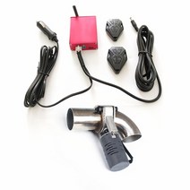 버터플라이 밸브 100a 150 125a 기어식 sus 자동 플라이어 원격 컨트롤러 플랜지 파이프 방수가있는 범용 차 배기 사운드 제어, 검은색