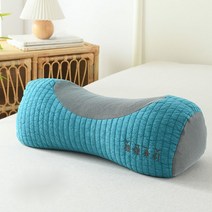 Yongxu 메밀껍질경추베개 141319, 두 개의 47x20cm 베갯잇을 제거하고 씻을 수 있습, 전체 메밀 자궁 경부 베개-아쿠아 마린