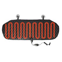 카모아차량용 온열시트(12V/24V) 열선시트 전기방석 차박 뒷좌석 온열매트 온열방석, 블랙퀼팅 온열매트(뒷좌석-12V)