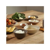 에라토 조약돌 2인 12P 그릇세트, 코코아