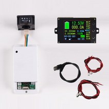 2.4인치 컬러 스크린 무선 전압 전류 측정기 적산계, 80V500A