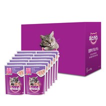 위스카스 고양이 주식 파우치 주니어 고등어, 85g, 12개입