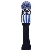 Pom 골프채 니트를 껴입다 헤드커버 우드 보호 골프클럽, T15-3사이즈 블루스트라이프(저렴한 타입)