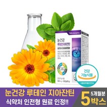 담다 광동 눈건강 루테인 지아잔틴 복합추출물 뉴테인 누태인 제아잔틴 LUTEIN 비타민 아연 구리, 5박스, 500mg x 30캡슐
