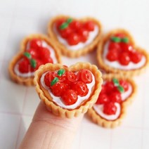 미니어쳐 가구 소품 1/6 스케일 인형 집 미니어처 케이크 빵 DIY 디저트 미니 음식 BJD 주방 액세서리, 5pcs cake 4