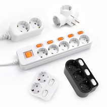 아이정 국산 멀티탭 1구 2구 3구 4구 5구 6구 개별 절전 스위치 멀티탭, 01. 연결형, C. 회전형, 개별 절전 2구, 1개