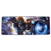 롤 LOL 디자인 마우스 패드 79종 시리즈 리그 오브 레전드 장패드 3mm 두께, 800x300mm + 3mm개, 황금 탐험가