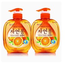 자연퐁 비린내 걱정없는 오렌지 주방세제, 500g, 2개