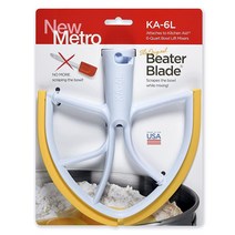 New Metro Design KA 6LY 플라스틱 비터 블레이드 키친에이드 6 및 7 쿼트 볼 리프트 스탠드 믹서와 호환 옐로우, Yellow_Works w/ most KitchenAi