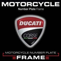 2020 두카티 바이크 번호판가드 MFMC02-2020 DUCATI 3LINE DESIGN MOTORCYCLE Number Plate Frame, D13