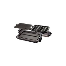 타이거 보온병 TIGER 핫 플레이트 3장 세트 평면 타코야키 불고기 뚜껑 포함 브라운 CRV-A300-T