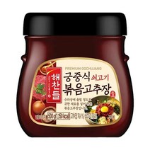CJ 장 해찬들 궁중식 쇠고기 볶음고추장 비빔밥 매운고추장 500g 1세트, 7세트