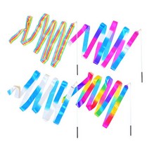 니스포 리듬체조 리본 멀티컬러 리본길이 6M, BPW (블루-핑크-화이트)
