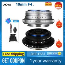 Laowa 10mm F4 Sony E Canon RF Nikon Z FUJIFILM X L-마운트 카메라 렌즈 DLSR 사진 비디오용, black_fOR FUJIFILM X