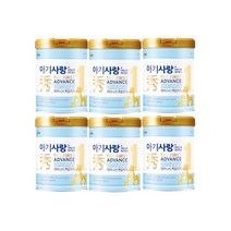 남양유업 아기사랑 수 어드밴스 1단계 750g 6개 캔